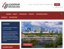 Tablet Screenshot of leadershipbroward.org